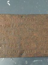 Plaque d’hommage 