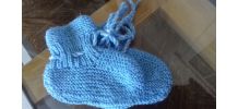 lot de 4 paires de chaussons en laine nouveau né