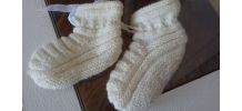 lot de 4 paires de chaussons en laine nouveau né