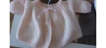 gilet rose naissance