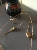 Lampe vintage abat jour crochet