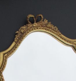 miroir doré style Louis XVI plâtre