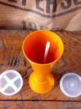 Saupoudreuse de table orange - Tupperware - Années 70/80