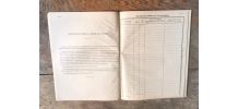 Ancien Cahier de surveillance de la Gendarmerie Nationale 