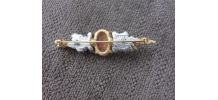 Broche Carven vintage camée  plaqué or