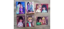 Lot de 6 cartes postales Poulbot parisien - Années 70