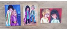 Lot de 6 cartes postales Poulbot parisien - Années 70