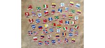 53 drapeaux publicitaires des biscuits l'Alsacienne 