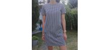 Robe à motifs pied de poule Zara