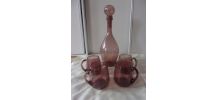 Carafe et chopes en verre BIOT