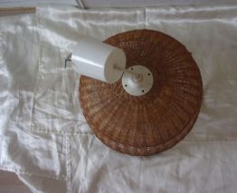 Suspension fleur en osier