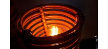 lampes scandinave 1960 abat jour osier  , pied bois exotique