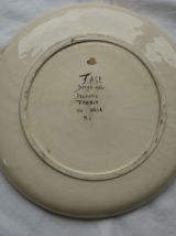 Grand plat ceramique Vallauris Fase