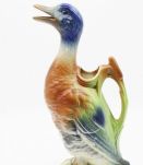 Carafe canard en barbotine
