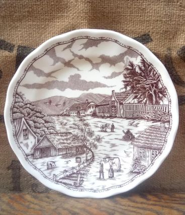 10 assiettes à dessert en faïence - Nueva Fontebasso  Italie