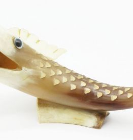 Sculpture poisson en corne