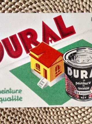 Ancien buvard publicitaire pour la peinture Dural