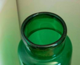Grand bocal ancien en verre soufflé