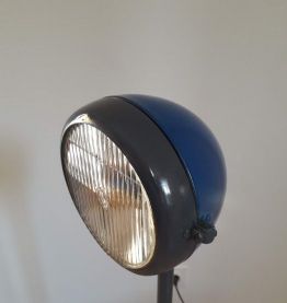 lampe vintage avec phare de voiture ancienne création unique