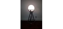 lampe vintage a partir d un globe années70