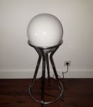 lampe vintage a partir d un globe années70