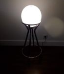 lampe vintage a partir d un globe années70