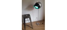 lampadaire vintage ancien feu tricolore (vert) des usa 
