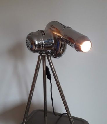 lampe vintage création unique ancien sèche cheveux