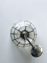 Suspension vintage nacre et laiton