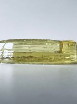 Cendrier ou vide poche vintage en verre jaune