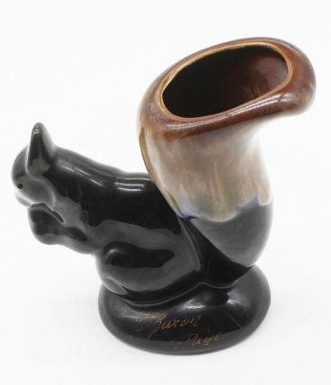 Vase écureuil en céramique