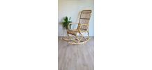 Rocking Chair Rotin Vintage