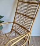 Rocking Chair Rotin Vintage