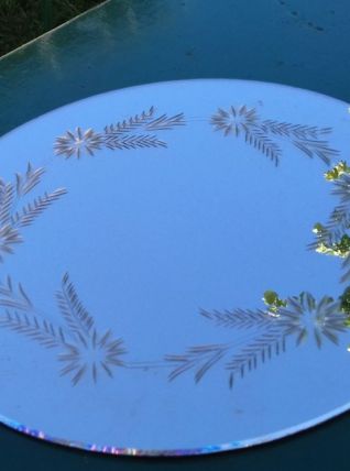 Miroir fleuri vintage