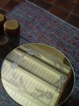 Miroir fleuri vintage