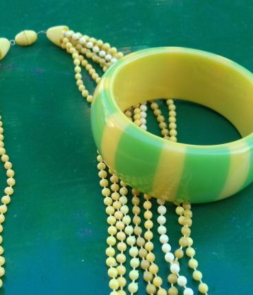 Ensemble collier bracelet vintage
