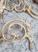 Paire de bougeoirs de piano en bronze style Art nouveau Soli