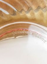 Petit saladier en verre dépression rose "Rosaline" Arcoroc d