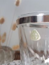 Seau à glaçon cristal Villeroy et Boch + 4 verres à whisky S