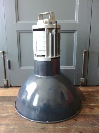 Lampe suspension industrielle vintage Mazda