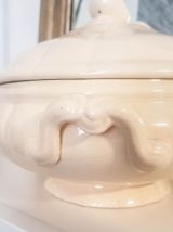 Soupière antique Ironstone, Digoin Sarreguemines à couvercle