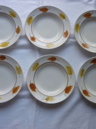 6 assiettes creuses Orchies