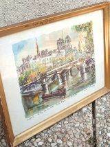 lithographie encadrée Marius GIRARD