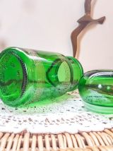Bouteille vintage verte vintage Bocaux en verre Flacon ancie