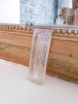 Lot de 6 porte-couteaux en verre bullé vintage Porte couteau