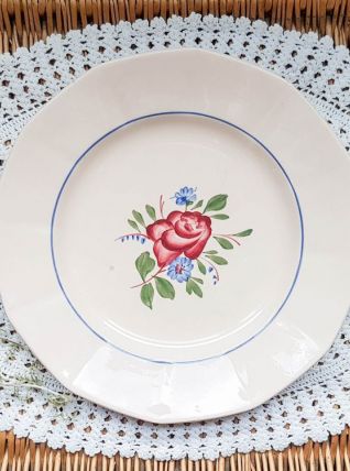 Plat à gâteau Digoin Sarreguemines modèle "LINE" Grande assi
