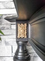 Console Italienne noir mat vintage Mid century Table d'appoi