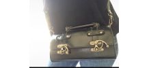 Sac vintage noir en cuir