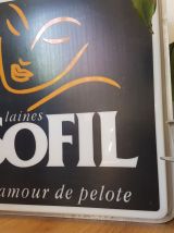 Enseigne lumineuse Sofil Publicité vintage Applique murale D