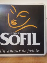 Enseigne lumineuse Sofil Publicité vintage Applique murale D